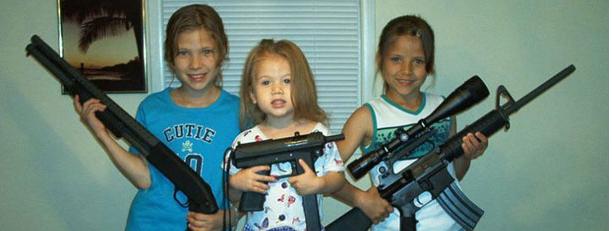 childrens with guns