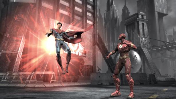 Trailer und Artworks sind nett, aber ab und zu geht doch nichts über ein paar handfeste Screenshots. So können wir nämlich mal einen richtigen Blick auf die Kostüme in Injustice: Götter uns werfen.
...
Flash sieht komisch aus.