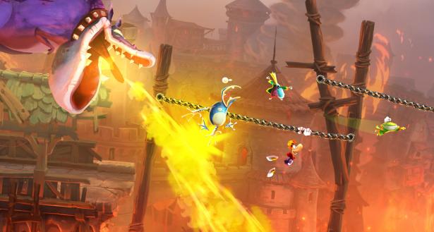 Neue Screenshots zu Rayman Legends zeigen mehr Multiplayer Action und die neue Heldin: Barbara the Barbarian.