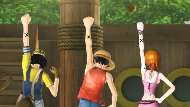 Ganz viele kunterbunte Screenshots aus dem PS3-Spiel One Piece: Pirate Warriors von Namco Bandai.