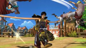 Ganz viele kunterbunte Screenshots aus dem PS3-Spiel One Piece: Pirate Warriors von Namco Bandai.